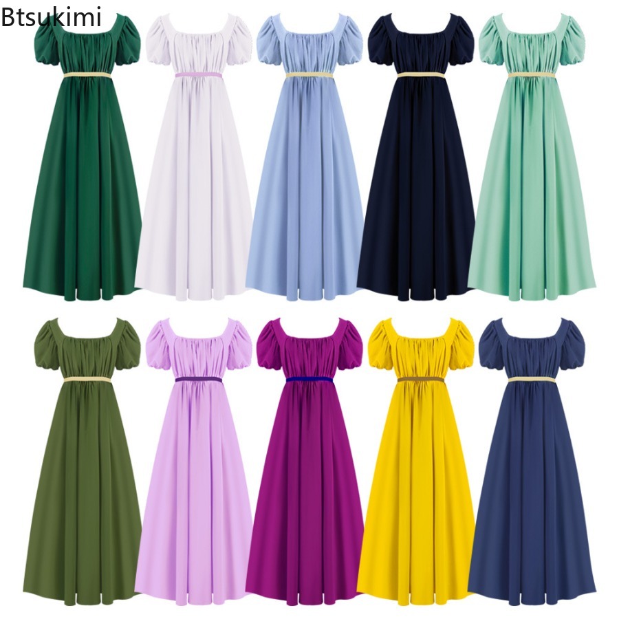 Evening Gown - Vintage Regency-avondjurk, Victoriaanse baljurk, cosplayjurk voor