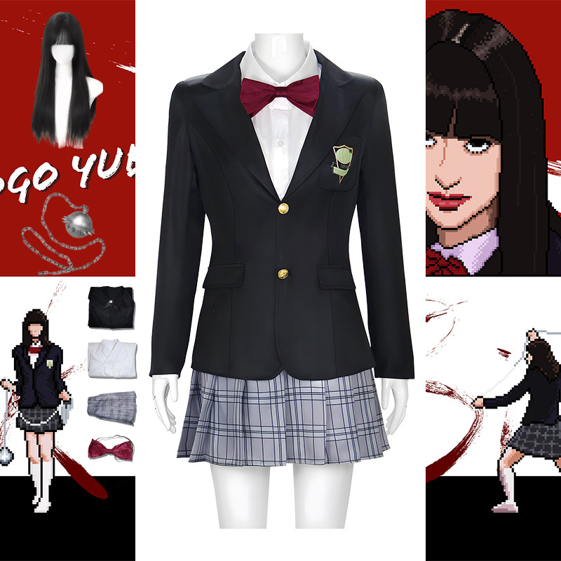 Formal Skirt - Halloween Gogo Yubari Cosplay Zwart Uniform