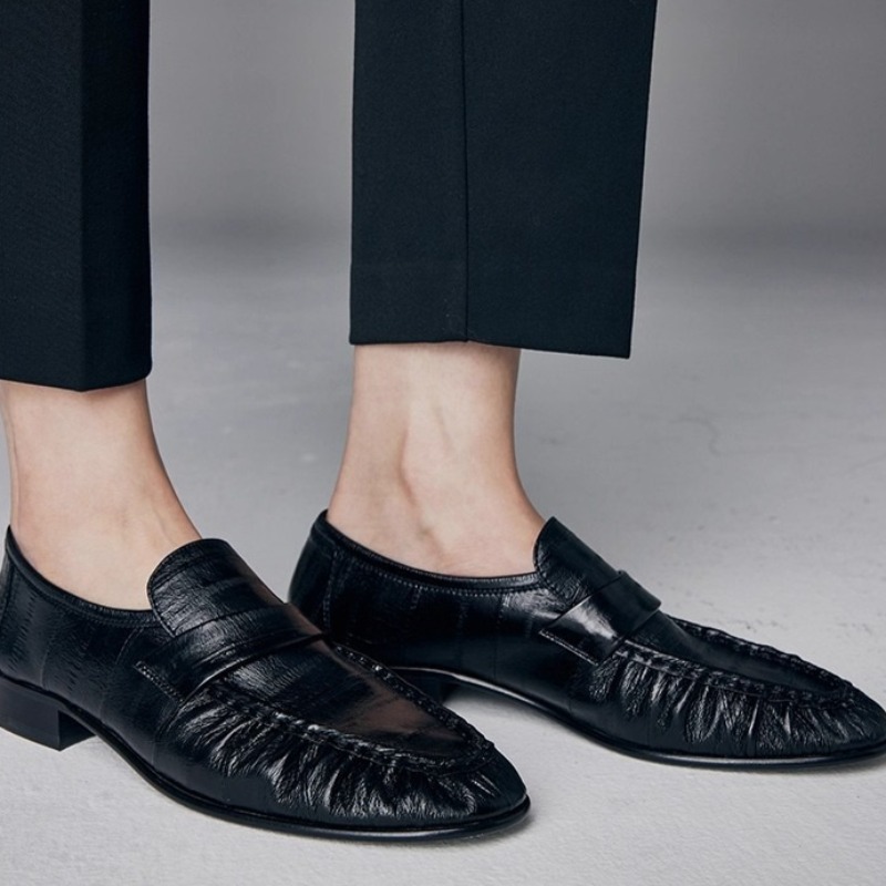 Womens Heels - Luxe damesschoenen Nieuwe handgemaakte lederen loafers