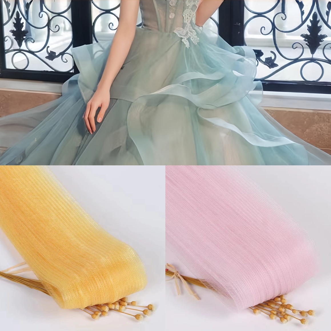 Wedding Dress - Elastisch gaas voor het naaien van