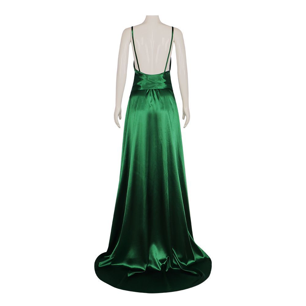 Smaragdgroene satijnen camisol - Evening Gown recensie en prijs