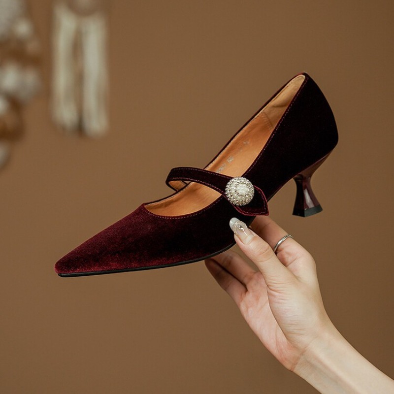 Wijnrode Mary Jane schoenen me - Womens Heels recensie en prijs