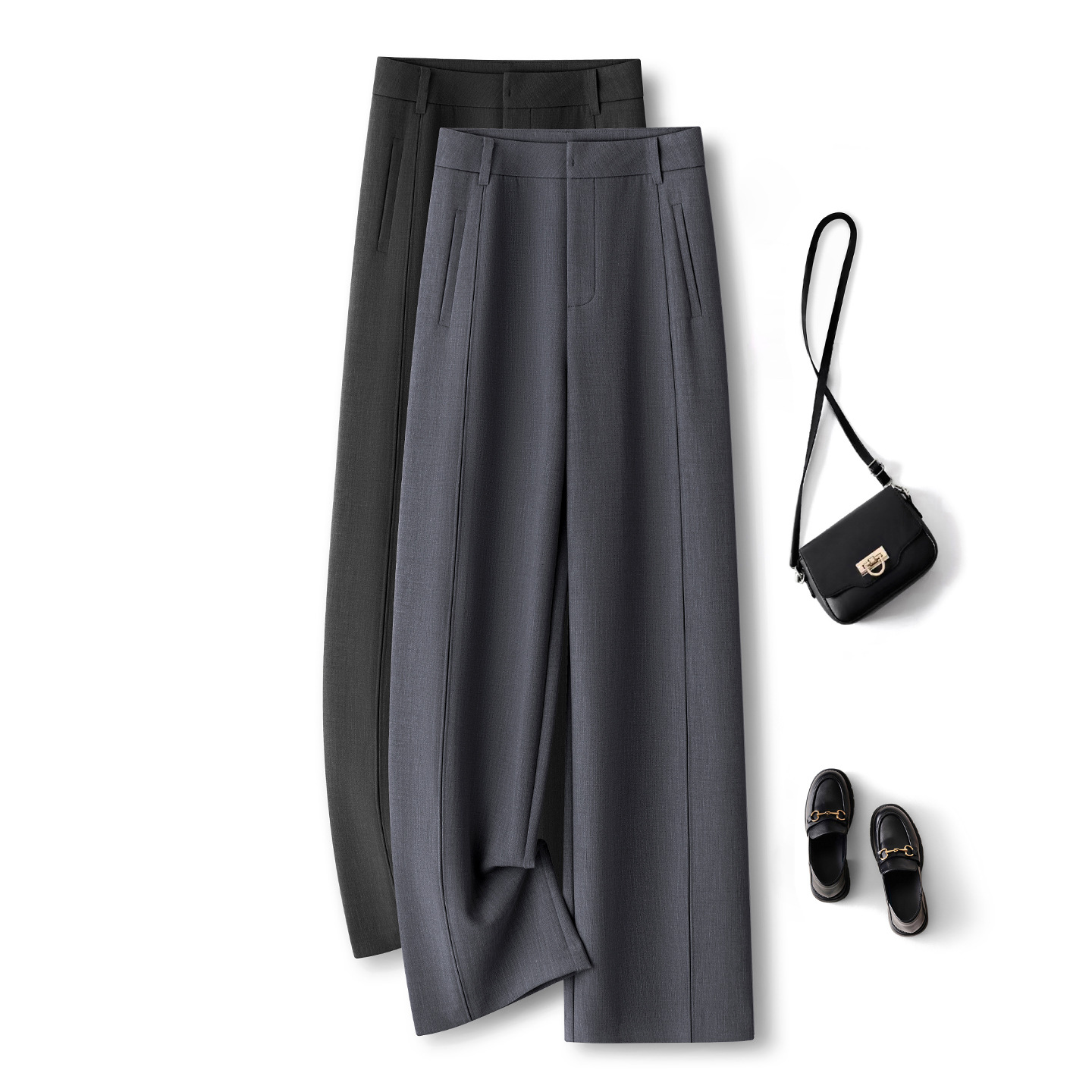 Damesbroek met wijde pijpen, h - Tailored Trouser Wide recensie en prijs