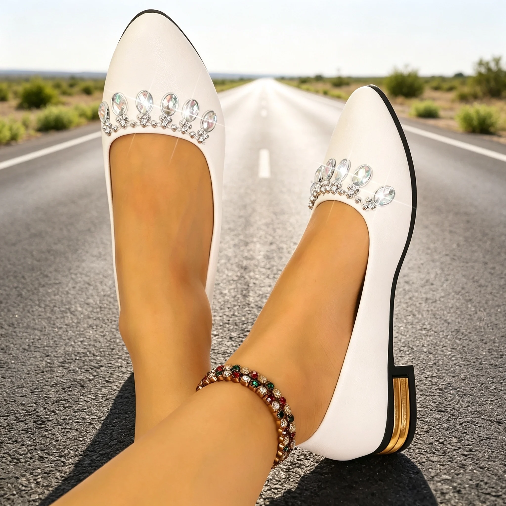Dames Flats Pointed Toe Ballet - Womens Heels recensie en prijs