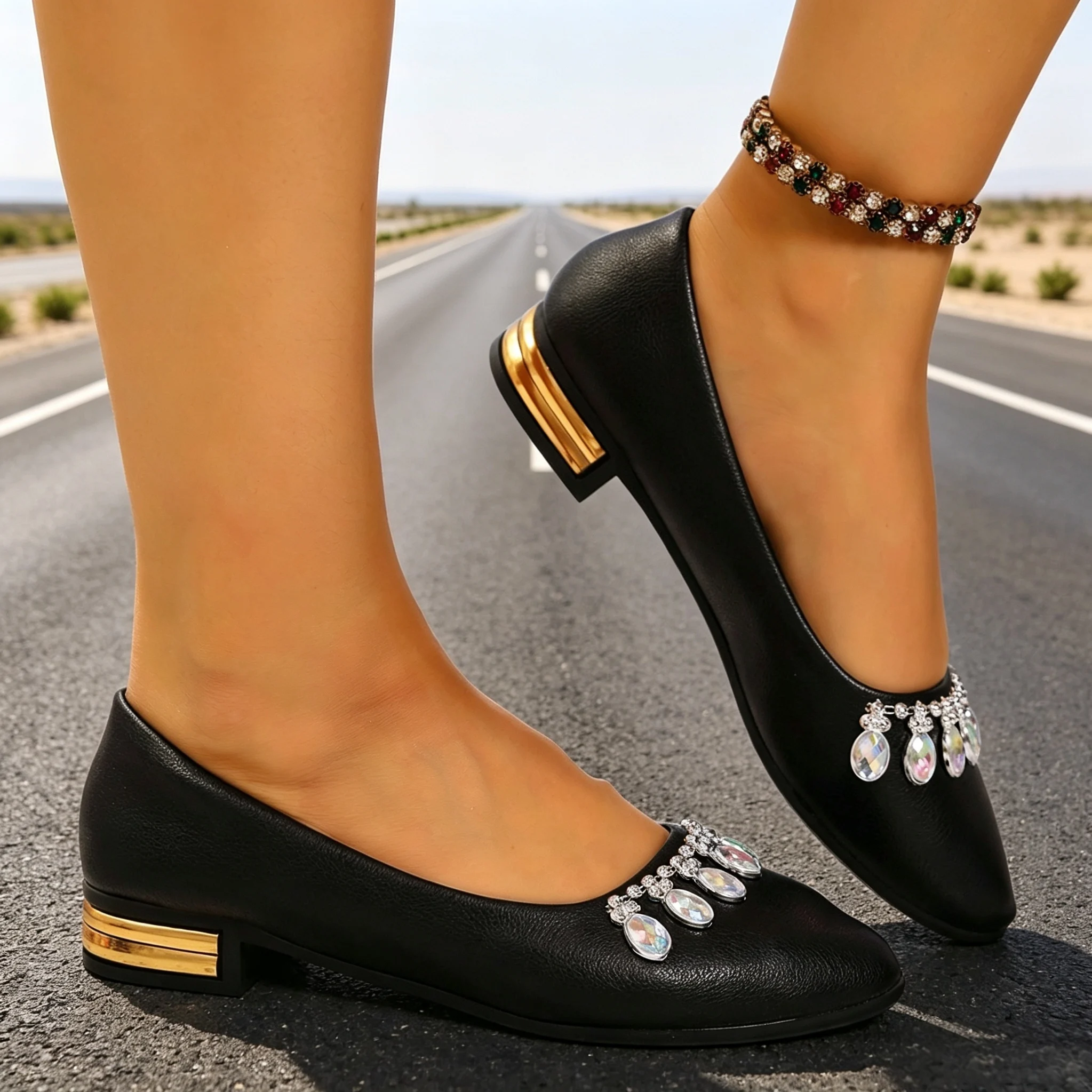 Dames Flats Pointed Toe Ballet - Womens Heels recensie en prijs