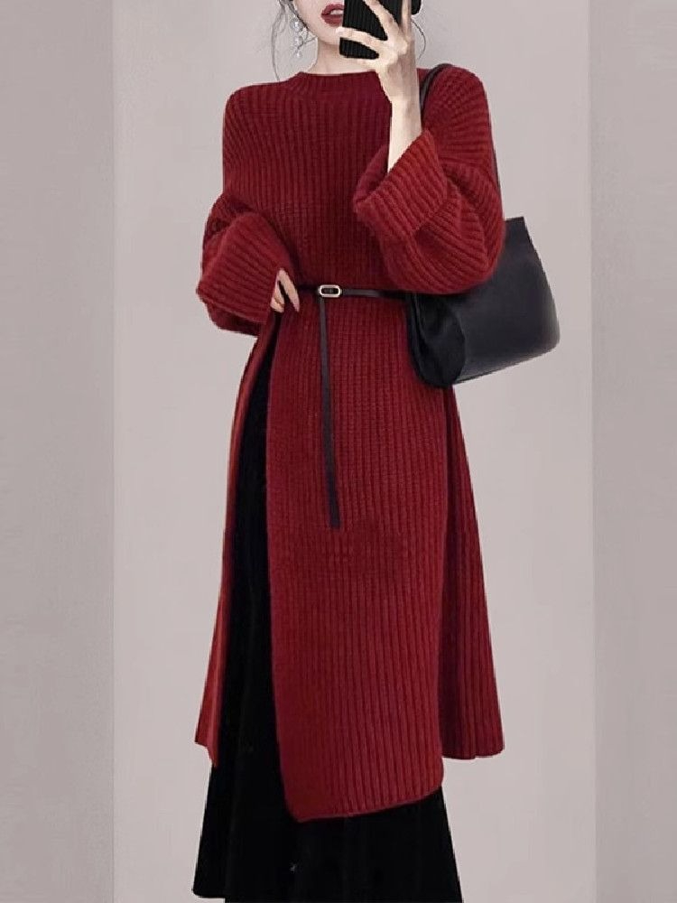 Dames elegante rode gebreide j - Women'S Red Formal Wear recensie en prijs