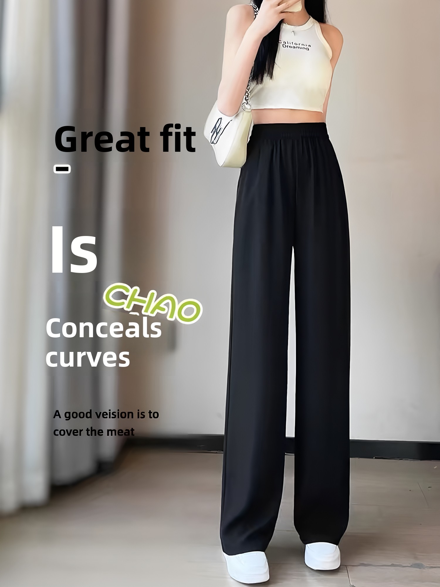 Zwarte, getailleerde broek voo - Tailored Trouser Wide recensie en prijs