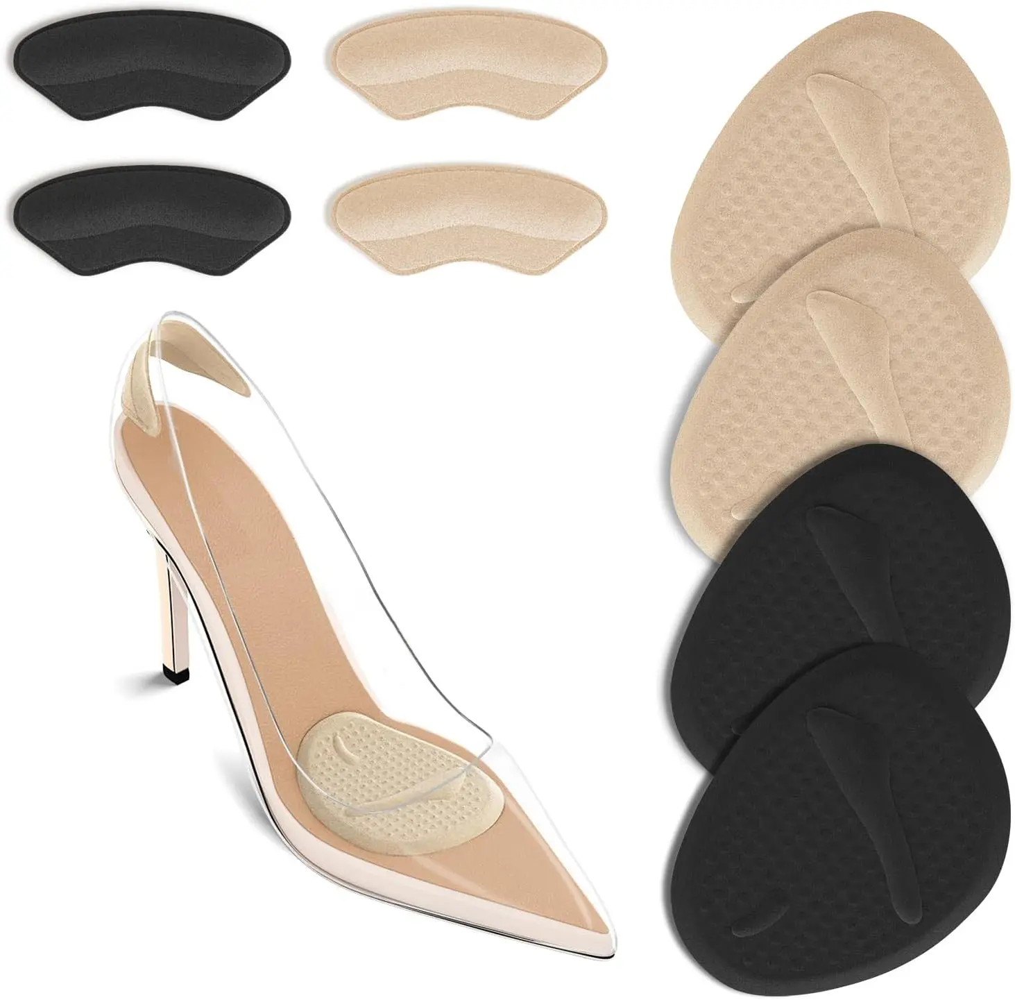 2 sets hielkussentjes, voetzoo - Womens Heels recensie en prijs