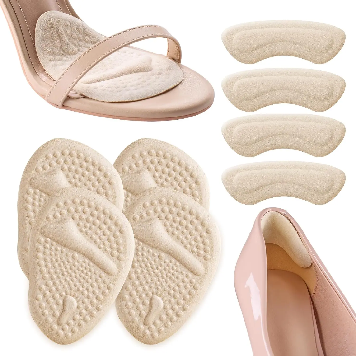 2 sets hielkussentjes, voetzoo - Womens Heels recensie en prijs
